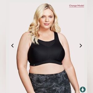 Glamorise No-Bounce Camisole Elite Sports Bra black 46G